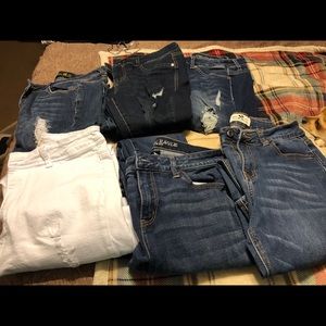 6 pairs of jeans